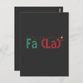 FA (LA)8 Grappig Nerdy Wiskunde Kerstmis Kerstcade Briefkaart (Voorkant / Achterkant)