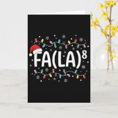Fa La 8 Grappige Kerstlied Santa Wiskunde Leraar S Kaart (Gele Bloem)