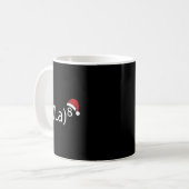 Fa La 8 Grappige Kerstlied Wiskundeleraar Kerstman Koffiemok (Voorkant links)