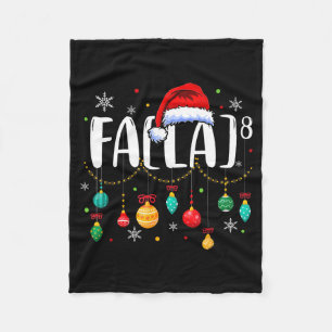 Fa (la) 8 Grappige Kerstman Fa La Wiskunde Docent Fleece Deken