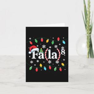 Fa (la) 8 Grappige Kerstman Fa La Wiskunde Docent Kaart