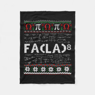 Fa (la)8 Grappige Kerstman Fa La Wiskunde Leraar Fleece Deken