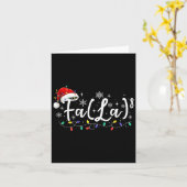 Fa (la)8 Grappige Kerstman Fa La Wiskunde Leraar Kaart (Gele Bloem)