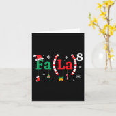 Fa (la)8 Grappige Kerstman Fa La Wiskunde Leraar Kaart (Gele Bloem)