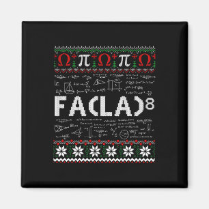 Fa (la)8 Grappige Kerstman Fa La Wiskunde Leraar Magneet