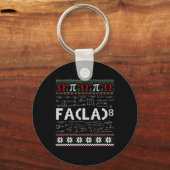 Fa (la)8 Grappige Kerstman Fa La Wiskunde Leraar Sleutelhanger (Voorkant)