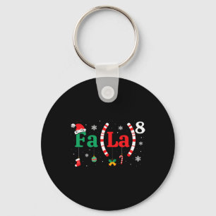 Fa (la)8 Grappige Kerstman Fa La Wiskunde Leraar Sleutelhanger