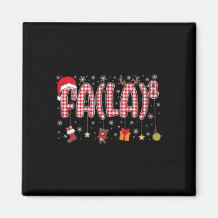 Fa (la)8 Grappige Kerstman Fa La Wiskunde Leraren Magneet