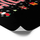 Fa (la)8 Grappige Kerstman Fa La Wiskunde Leraren Poster (Hoek)