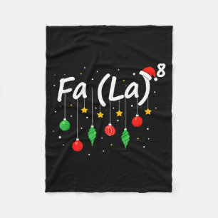 Fa (la) 8 Grappige Kerstman Kerstman Fa La Wiskund Fleece Deken