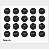 Fa (la) 8 Grappige Kerstman Kerstman Fa La Wiskund Ronde Sticker (Vel)