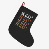 FA (LA)8 Grappige Nerdy Wiskunde Grote Kerstsok (Voorkant (Hangend))