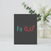 FA (LA)8 Grappige Nerdy Wiskunde Kerstmis Kerstcad Briefkaart (Staand voorkant)