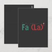 FA (LA)8 Grappige Nerdy Wiskunde Kerstmis Kerstcad Briefkaart (Voorkant / Achterkant)