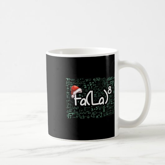Fa (la) 8 Grappige Wiskunde Kerstmis Fa La 8 Leraa Koffiemok (Rechts)