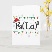 Fa (la) 8 Grappige wiskundeleraar kerst lelijke tr Kaart (Gele Bloem)