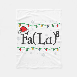 Fa (la) 8 Grappige Wiskundeleraar Kerstman Ugly Sw Fleece Deken