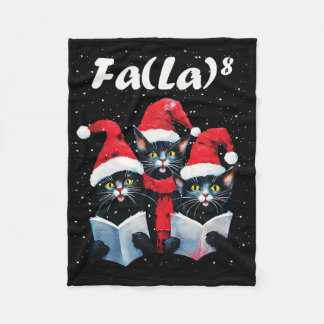 Fa La 8 Katten die Kerstliederen Zingen Kattenlief Fleece Deken