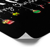 Fa (la)8 Kerst Grappig Santa Fa La Wiskunde Leraar Poster (Hoek)