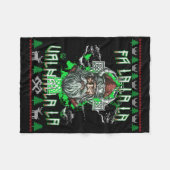 Fa La 8 Valhalla Santa Hat Viking Skull Kerstmis Fleece Deken (Voorkant (Horizontaal))