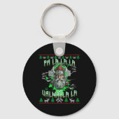 Fa La 8 Valhalla Santa Hat Viking Skull Kerstmis Sleutelhanger (Voorkant)