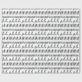 FA LA Black & White Typografisch kerstkarol Cadeaupapier (Vlak)