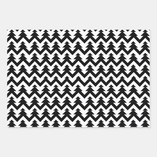 FA LA Black & White Typografisch kerstkarol Inpakpapier Vel (Voorkant 3)