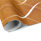 Fa la Deck The Halls - Kerstgoud rijk Cadeaupapier (Rol Hoek)