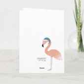 Fa la Flamingo Kerst © GraphicLoveShop Kaart (Achterkant)