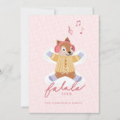 Fa La Fun Schattige Woodland Eekhoorn Sneeuwengel Feestdagenkaart (Voorkant)