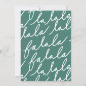 Fa La Fun Schattige Woodland Moose Sneeuwengel Feestdagenkaart (Achterkant)