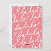 Fa La Fun Schattige Woodland Red Fox Sneeuwengel Feestdagenkaart (Achterkant)