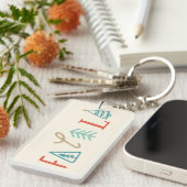 Fa La Funny Christmas Tree Vakantie Baby Deken Sleutelhanger (Voorkant Rechts)