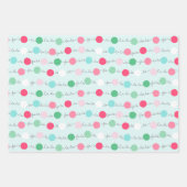 Fa La Garland Kerst inpakpapier - Trio 2 Vel (Voorkant)