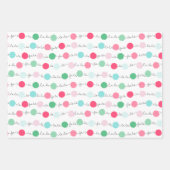 Fa La Garland Kerst inpakpapier Trio 3 Vel (Voorkant 2)