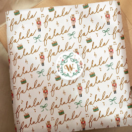 Fa La Girly Kerst Notenkraker Bow Muziek Tissuepapier