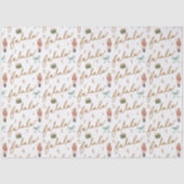 Fa La Girly Kerst Notenkraker Bow Muziek Tissuepapier (Voorkant)