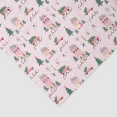 Fa La Home voor de Feestdagen Town & roze Retro va Tissuepapier (Detail)