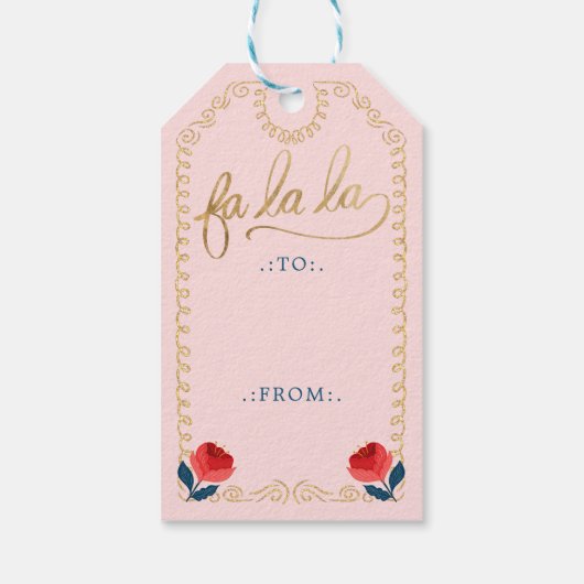 Fa La Kerstmis Nutkraker Mouse King to & From Cadeaulabel (Achterkant)