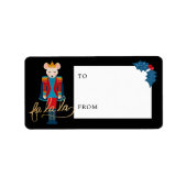 Fa La Kerstmis Nutkraker Mouse King to & From Etiket (Voorkant)