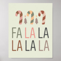 Fa La Kerstmis Retro Boho Boom Candycane