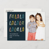 FA LA | Kleuren van pasta's | Kute fotovakantie Briefkaart (Voorkant / Achterkant)