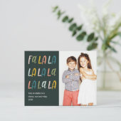 FA LA | Kleuren van pasta's | Kute fotovakantie Briefkaart (Staand voorkant)