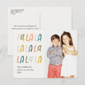 FA LA | Kleuren van pasta's | Kute fotovakantie Briefkaart (Voorkant / Achterkant)