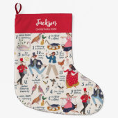 Fa La La 12 dagen kerst Ecru Grote Kerstsok (Voorkant)