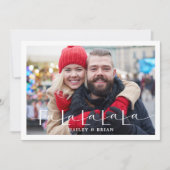 Fa La La Candy Kerstkaart Platte Vakantiekaart (Voorkant)