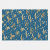 Fa la La Christmas Notenkraker Karakters Inpakpapier Vel (Voorkant)