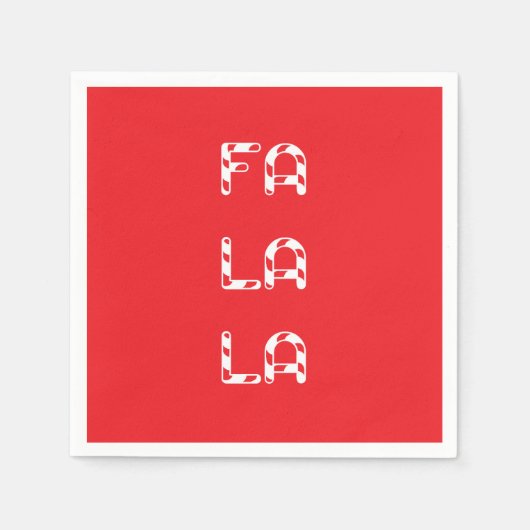 Fa La La christmas Servet (Voorkant)