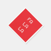 Fa La La christmas Servet (Hoek)