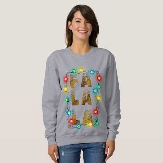 Fa La La Christmas Sweatshirt - Feestelijke Carols (Voorkant volledig)